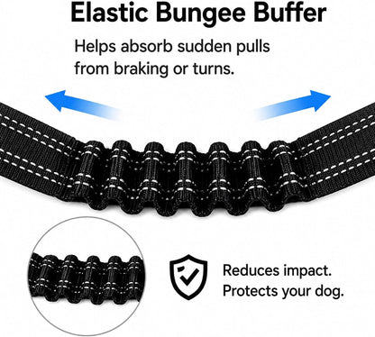 Retractable dog seat belt for vehicle travel