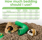 Back label of Carefresh bedding showing usage directions and safety info