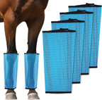 Mesh Horse Fly Boots Set of 4 - Loose Fitting Breathable Leggings for Horses, Adjustable Anti-Stomping Leg Wraps, Stay-Up No-Slip Design for All 4 Legs (Green) - Image 9