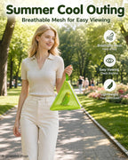 Mjeppludh breathable mesh bird carrier bag side angle view