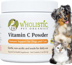 Wholistic Pet Organics Vitamin C Powder for Dogs & Cats - Cat & Dog Allergy & Itch Relief - Vitamin C Immune Support Supplement - Itchy Skin Support for Seasonal Dog Allergy Relief - 8 oz - 227 Scoops - Image 11