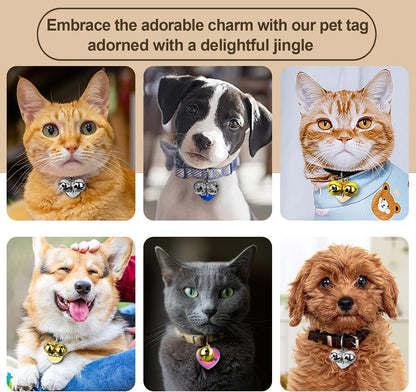 Small jingle bell accessory attached to kitten collar