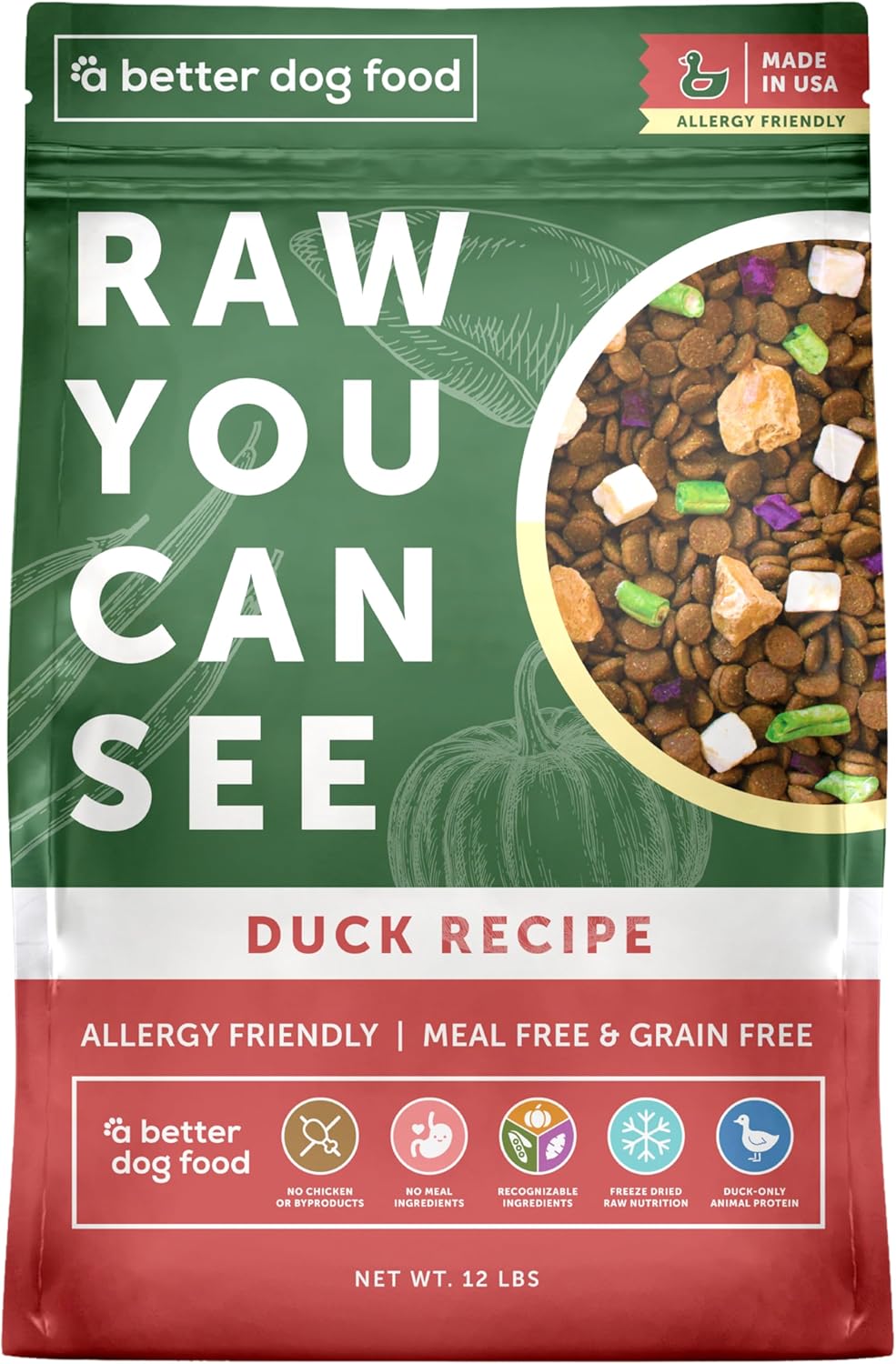 A Better Treat | Allergy Friendly Lamb Dry Dog Food | Raw You Can See | No Chicken, Lamb Only Animal Protein, No Meal Ingredients, Grain Free | Stomach Soothing Kibble + Freeze Dried Raw Dog Food - Image 9