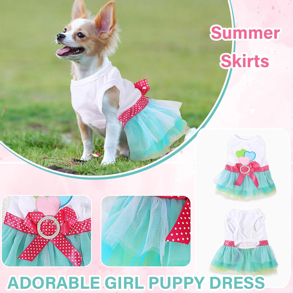 Chihuahua puppy showcasing the lightweight summer pet outfit back view