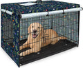 Bienbee dog crate cover 30 inches front view on wire cage