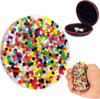 MUYMUT Picky Pad silicone skin picking fidget toy front view showing embedded colorful rings.