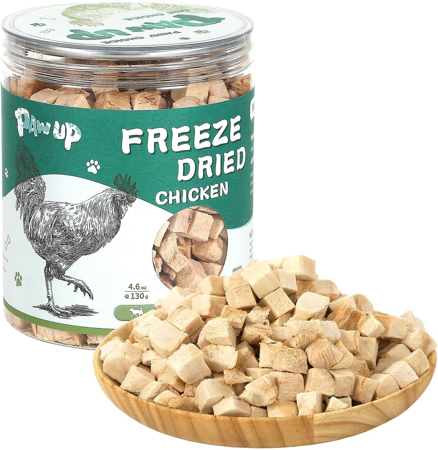 PAWUP Freeze Dried Cat Treats, Chicken Liver Single Ingredient, with Intense Natural Aroma for Picky Cats, High Protein Cat Food Topper, 4.6 oz, Rawhide Free & Grain Free - Image 11