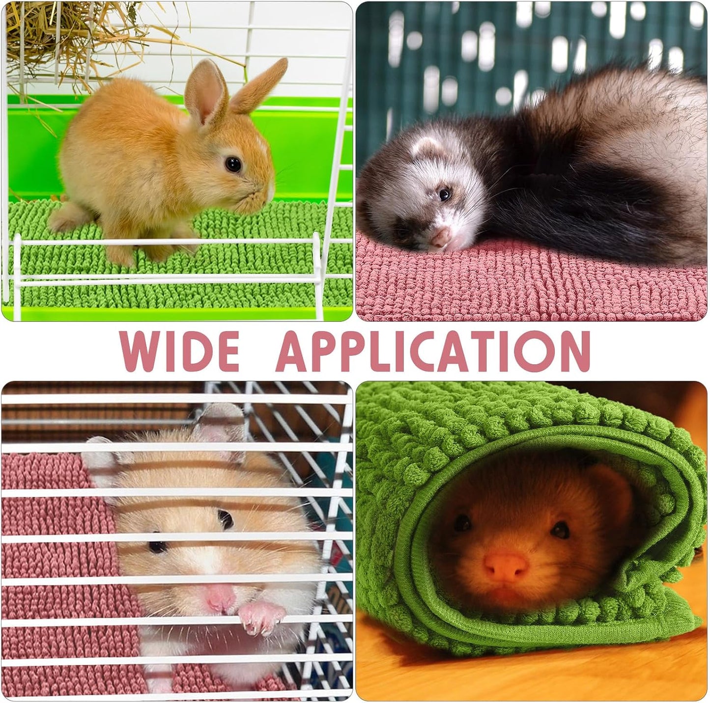 Machine washable guinea pig training mat 4 piece set