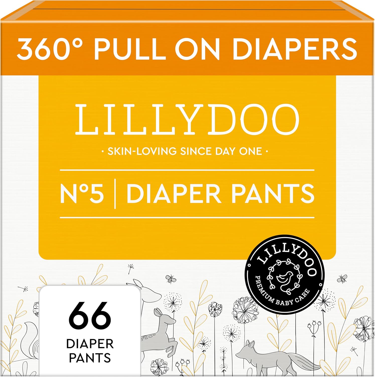 Lillydoo Diaper Pants Size 5 front view packaging