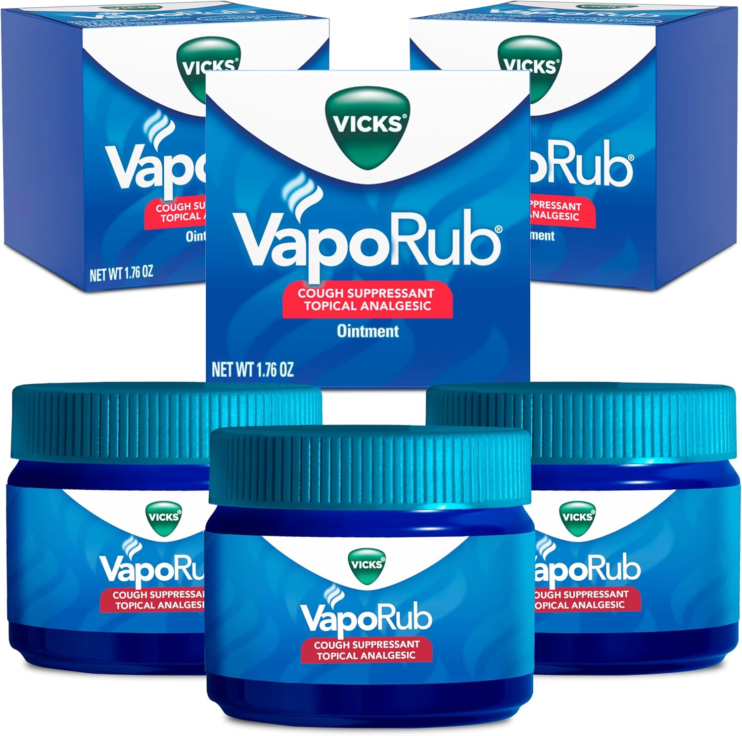 Vicks VapoRub Original Cough Suppressant front view imported formula