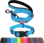 VIVAGLORY Dog Leash Dailyx Pet Leash with Soft Padded Handle for Training & Walking, Heavy Duty & Double Layer Nylon for Pet Puppy Collar, 3ft x 1in, Black - Image 13
