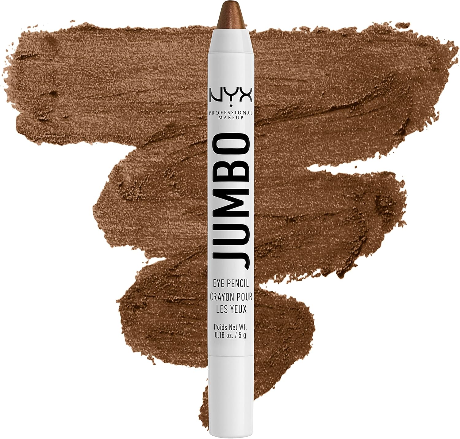 NYX PROFESSIONAL MAKEUP Jumbo Eye Pencil, Blendable Eyeshadow Stick & Eyeliner Pencil - Frosting (Champagne Nude) - Image 12