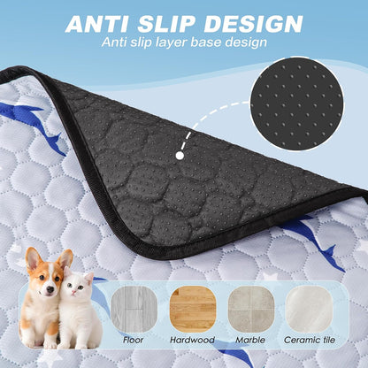 Reusable dog pee pads absorbent surface close up