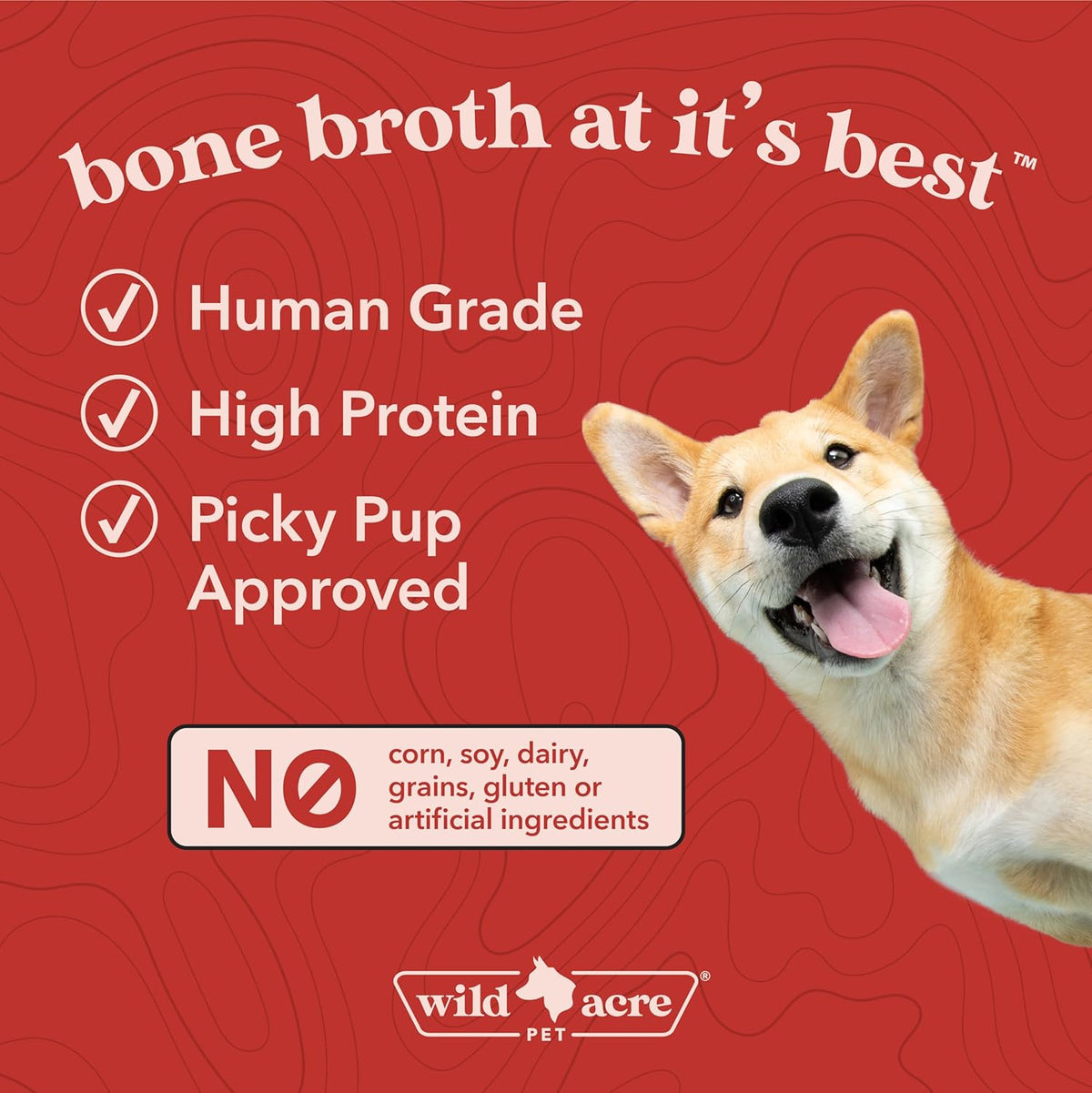 Natural grain free healthy dog meal topper close up shot