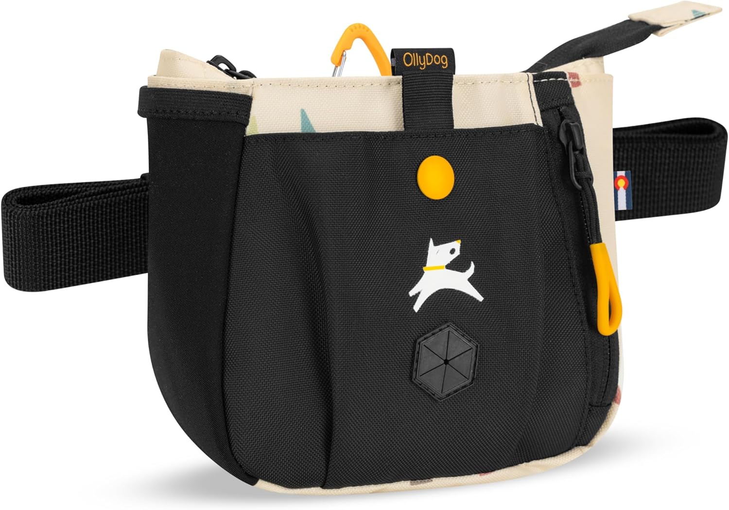 OllyDog Backcountry Day Bag | Hands-Free Dog Training Treat Pouch | Fanny/Hip Pack with Zipper Closure & Built-in Poop Bag Dispenser | Removable Waist Clip (Raven S'25) - Image 14