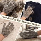 WAGINGROO grey large pet grooming mitt back mesh breathability detail