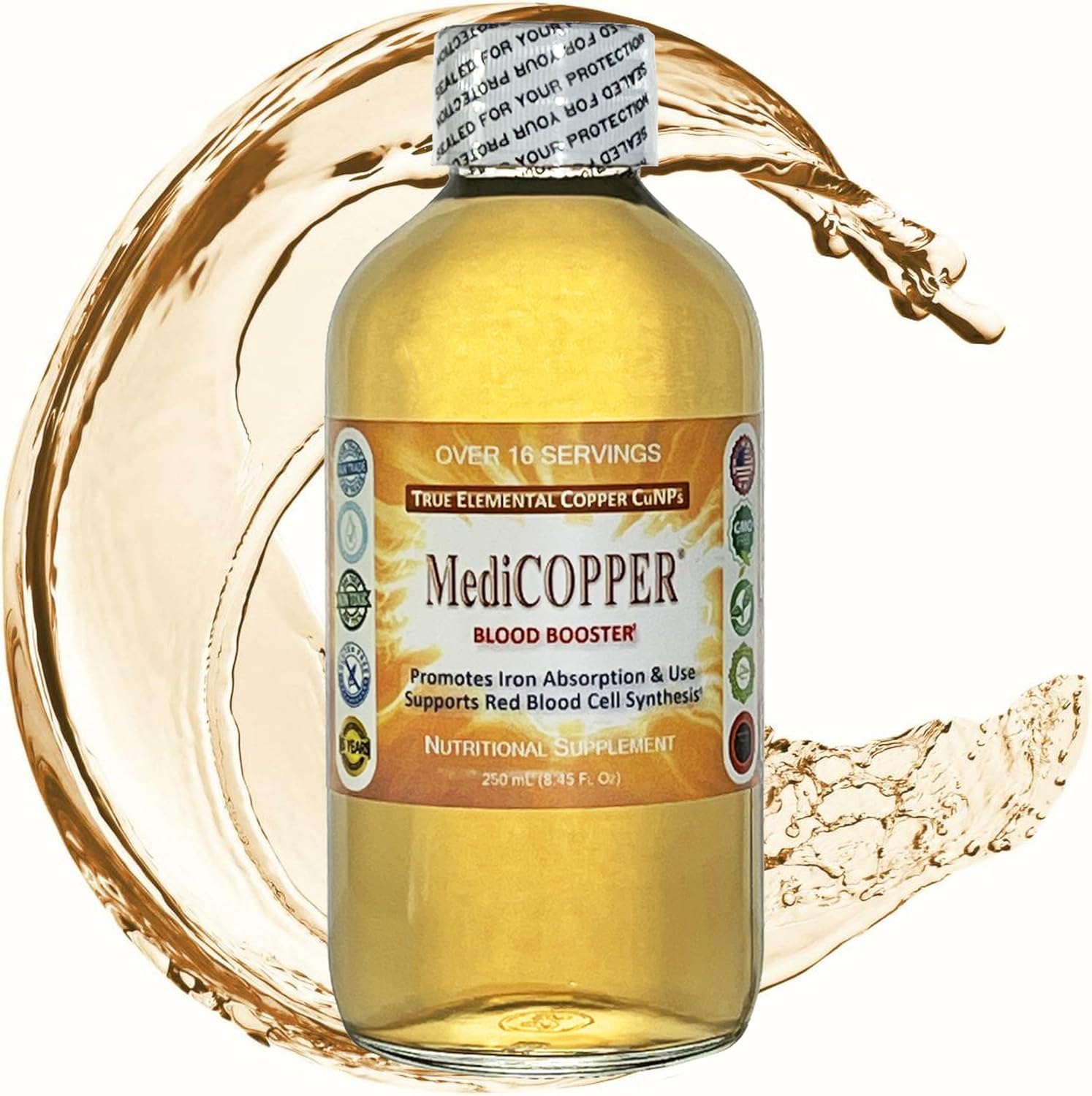 Nutraneering Medicopper Blood Booster liquid copper supplement front view
