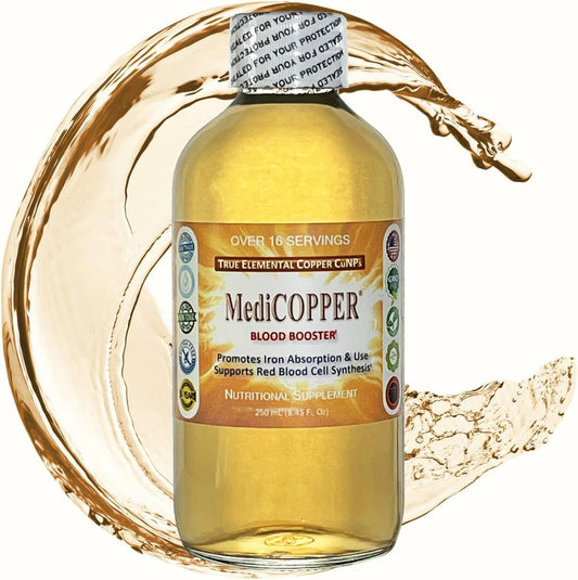Nutraneering Medicopper Blood Booster liquid copper supplement front view