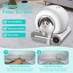 DuckSky small grain cat litter filter replacement installed inside the sifting mechanism.