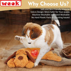 Side view of WEOK dog anxiety relief cuddler pillow