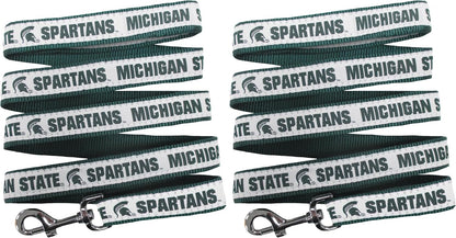 Side profile of Michigan State Spartans pet leash hardware