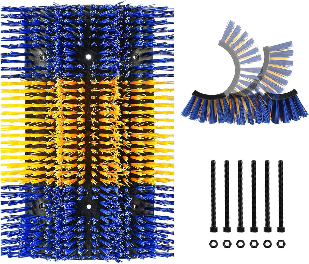 Packaging contents of extra large livestock scratching brush