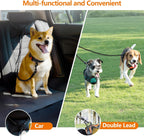 Taglory reflective double dog leash splitter showing the top metal attachment ring.