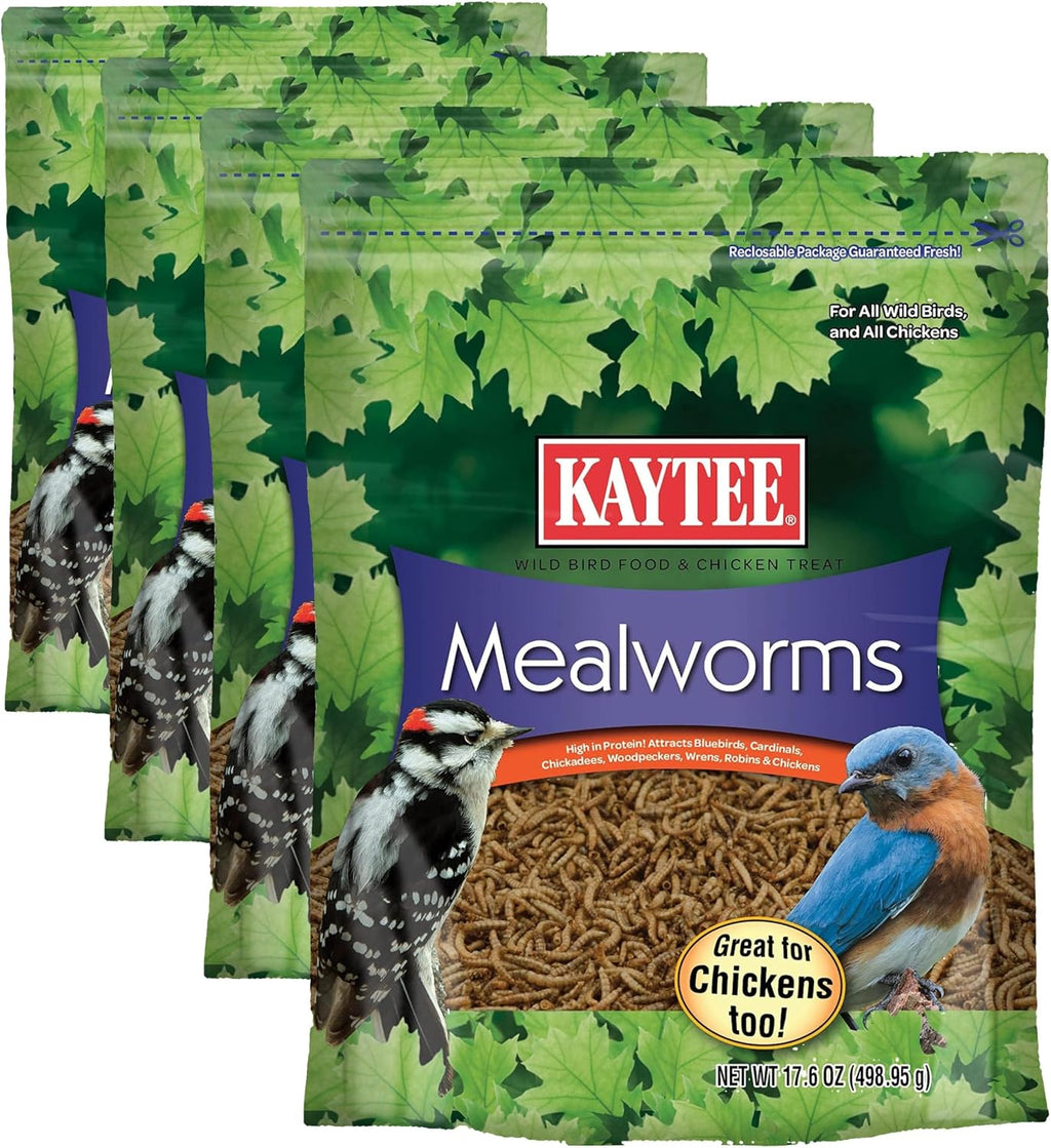 Kaytee Wild Bird Food Mealworms For Bluebirds, Wrens, Robins, Chickadees, Woodpeckers, Cardinals & Chickens, 17.6 Ounce - Image 11