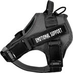 voopet Service Dog Harness, Emotional Support Pet Vest Harness, Reflective Breathable & Adjustable No Pull ESA Harness for Small Medium Large Dogs (with 4 PCS Removeable Tags),XX Small (Pack of 1) - Image 11