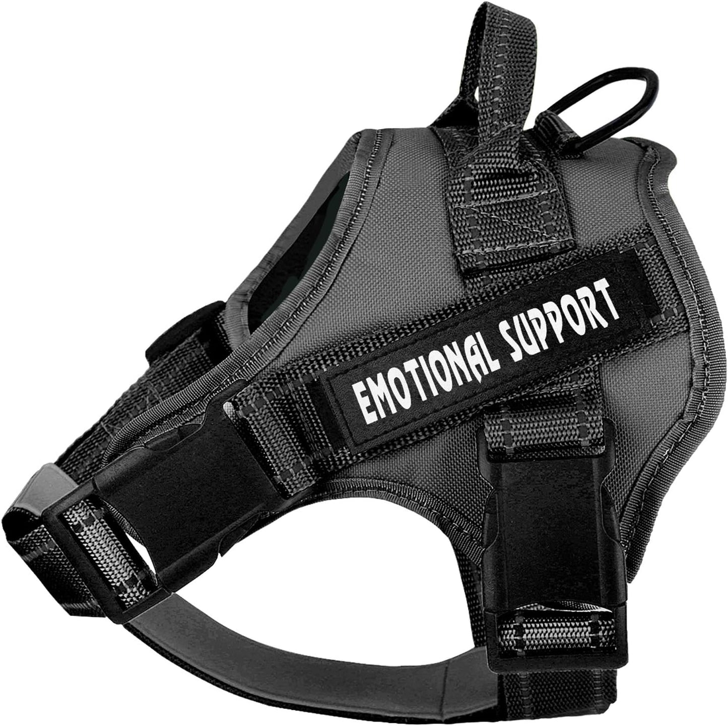 voopet Service Dog Harness, Emotional Support Pet Vest Harness, Reflective Breathable & Adjustable No Pull ESA Harness for Small Medium Large Dogs (with 4 PCS Removeable Tags),XX Small (Pack of 1) - Image 11