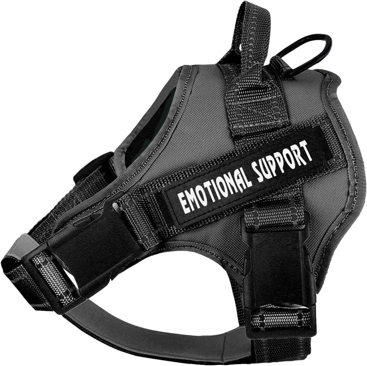 voopet Service Dog Harness, Emotional Support Pet Vest Harness, Reflective Breathable & Adjustable No Pull ESA Harness for Small Medium Large Dogs (with 4 PCS Removeable Tags),XX Small (Pack of 1) - Image 11