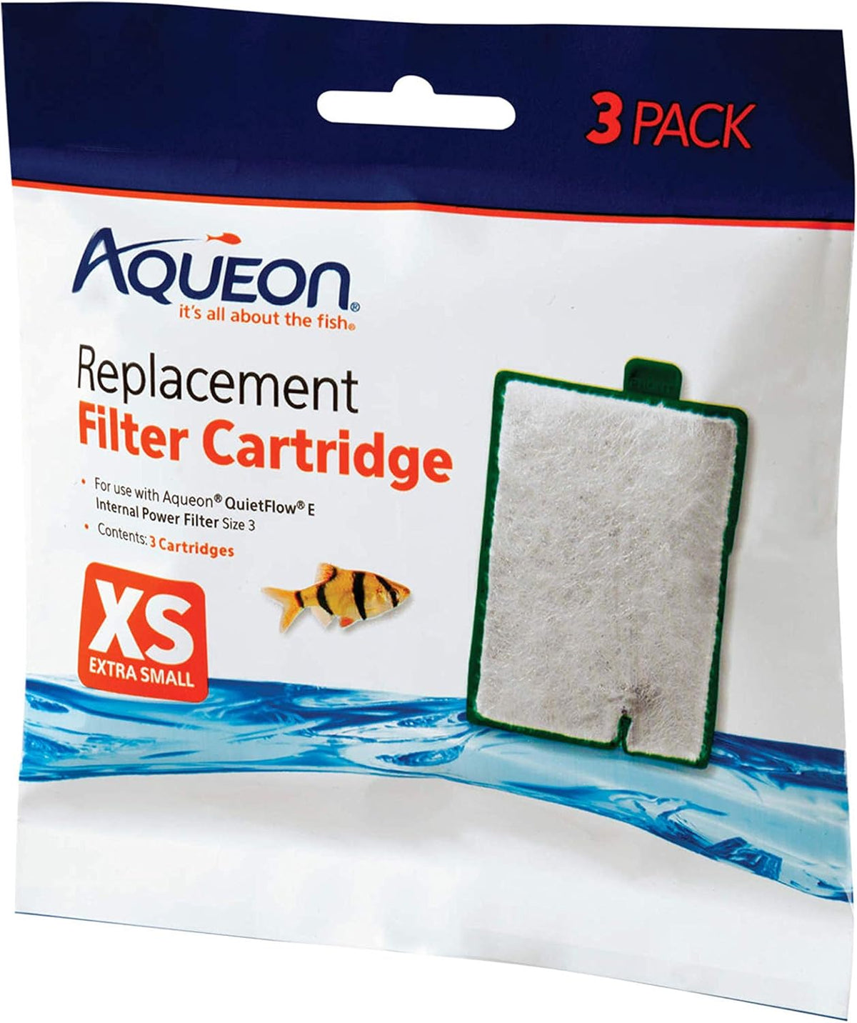 Aqueon aquarium filter cartridges extra small front view