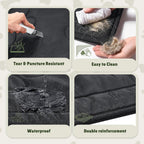 Waterproof layer demonstration of WooPetty indestructible kennel pad