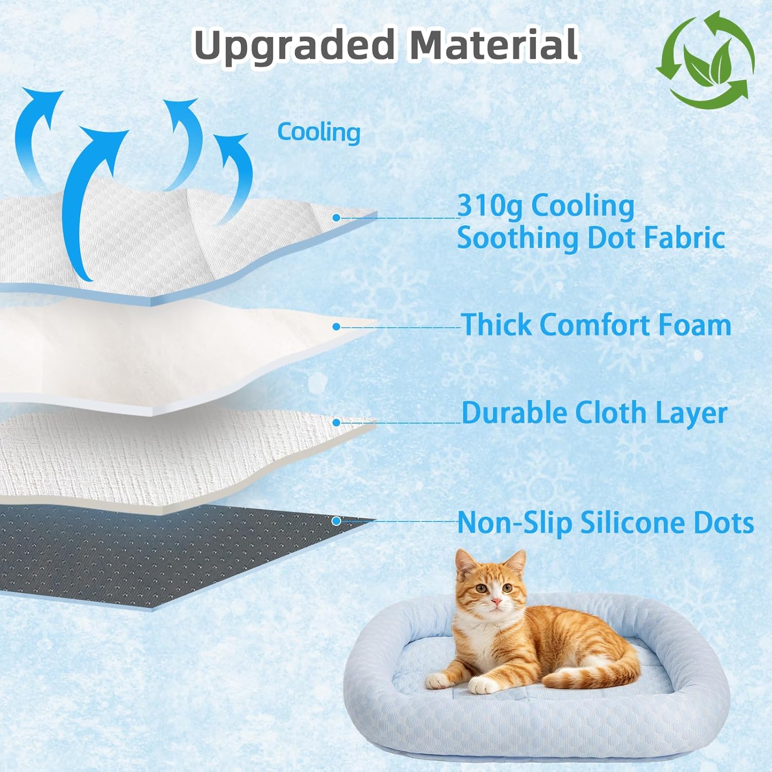Foldable Nesayver cooling mat for travel convenience