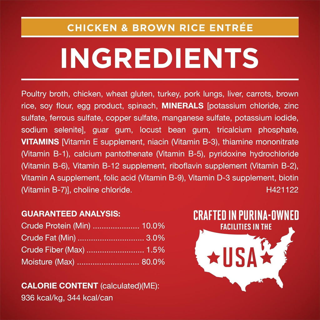 Purina ONE natural high protein dog food nutrient dense wet formula