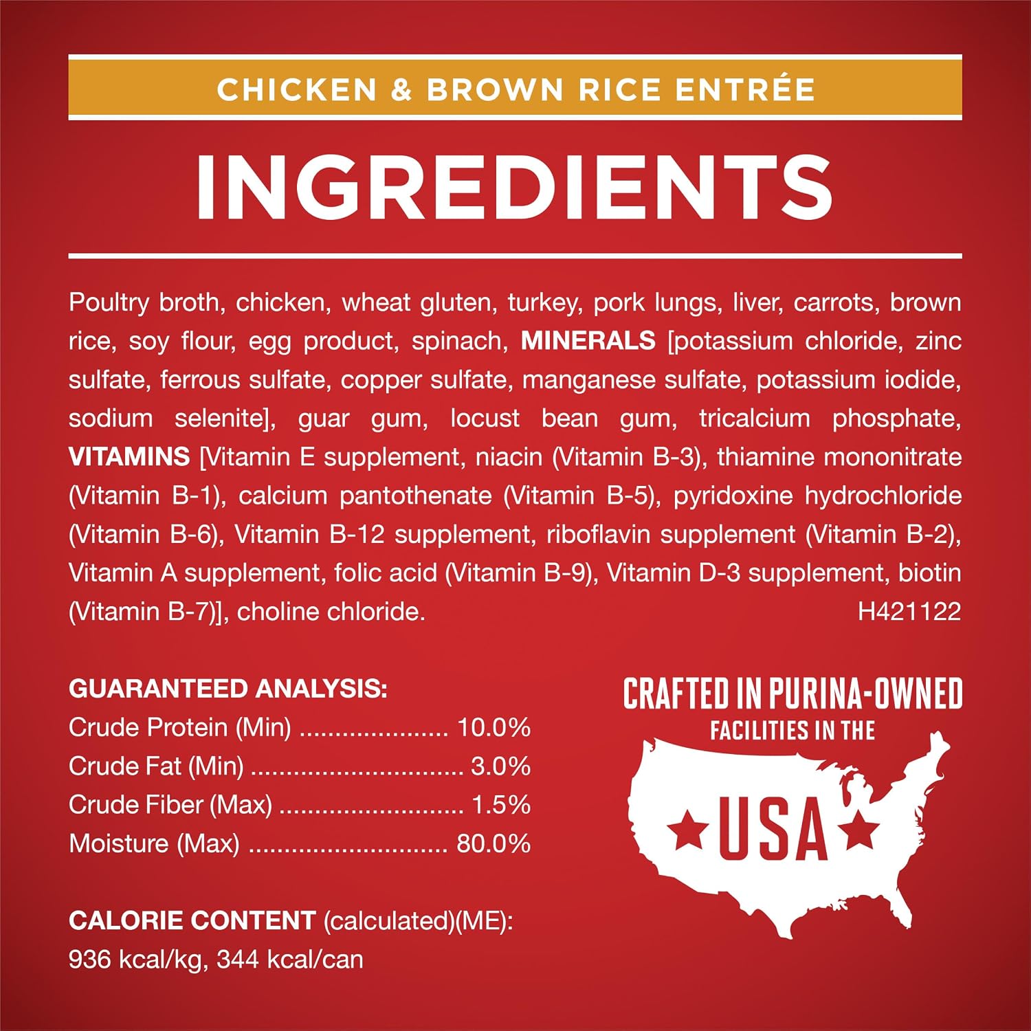 Purina ONE natural high protein dog food nutrient dense wet formula