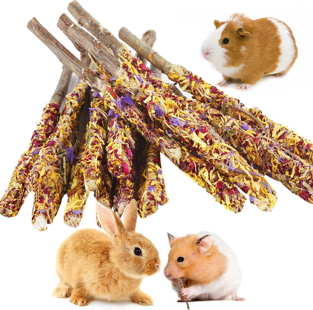 Abizoo natural apple wood sticks front view