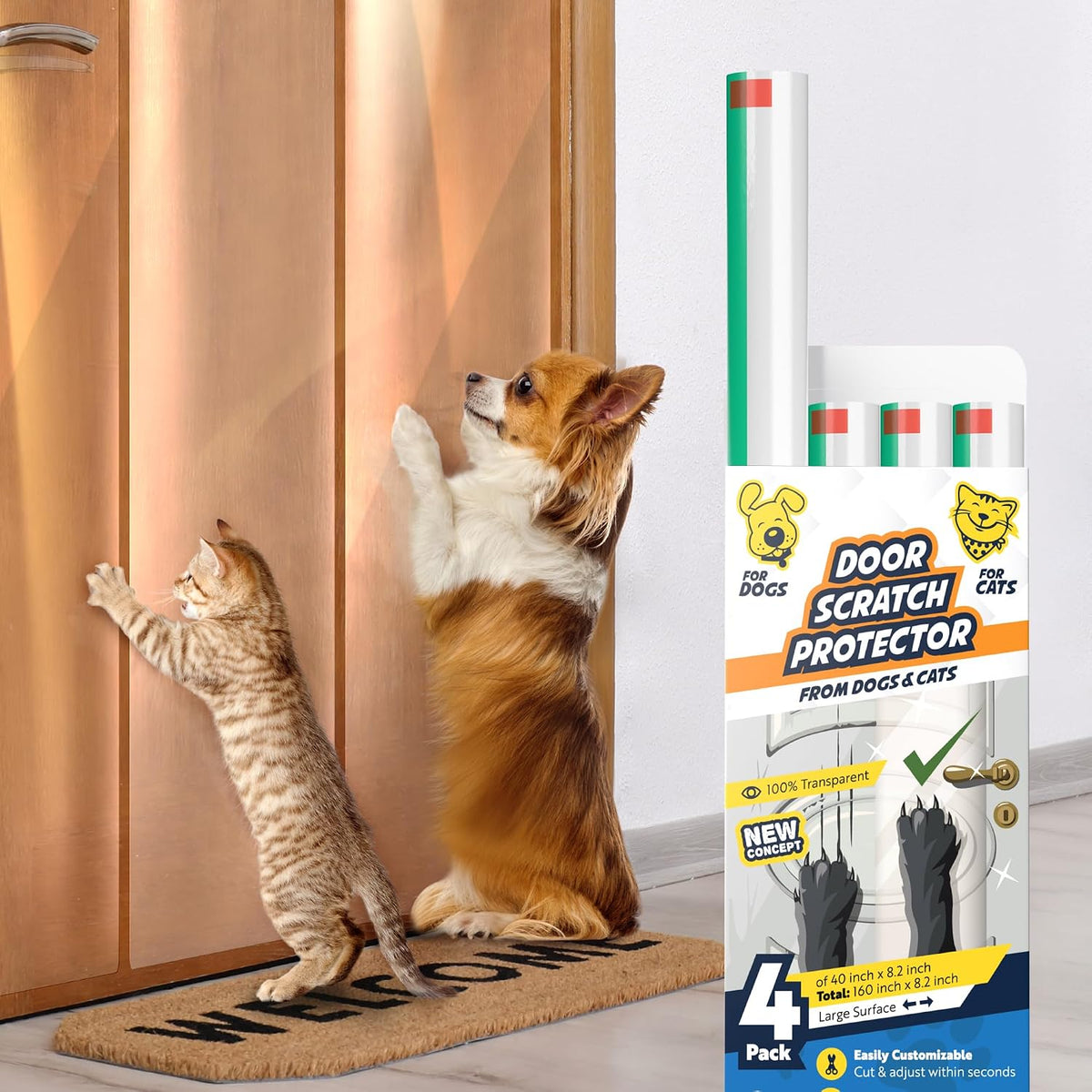 Panther Armor scratch protector scraper tool and 3-pack packaging