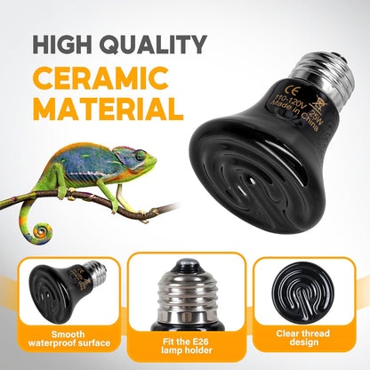 HealSmart 25 watt non light radiant heat source for terrariums.