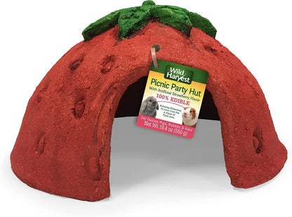 Wild Harvest(TM) Picnic Party Hut, Artificial Strawberry Flavored House for Pets, 1 Ct. - Image 1