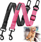 2 Pack Dog Seat Belt Adjustable Dog Car Seatbelts for Vehicle Nylon Pet Safety Seat Belt with Elastic Bungee Buffer Reflective & Durable Car Harness for Dogs - Image 11