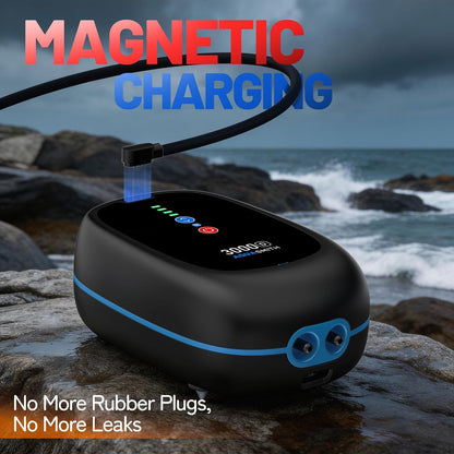 Side profile of Aquasmith rechargeable bait aerator