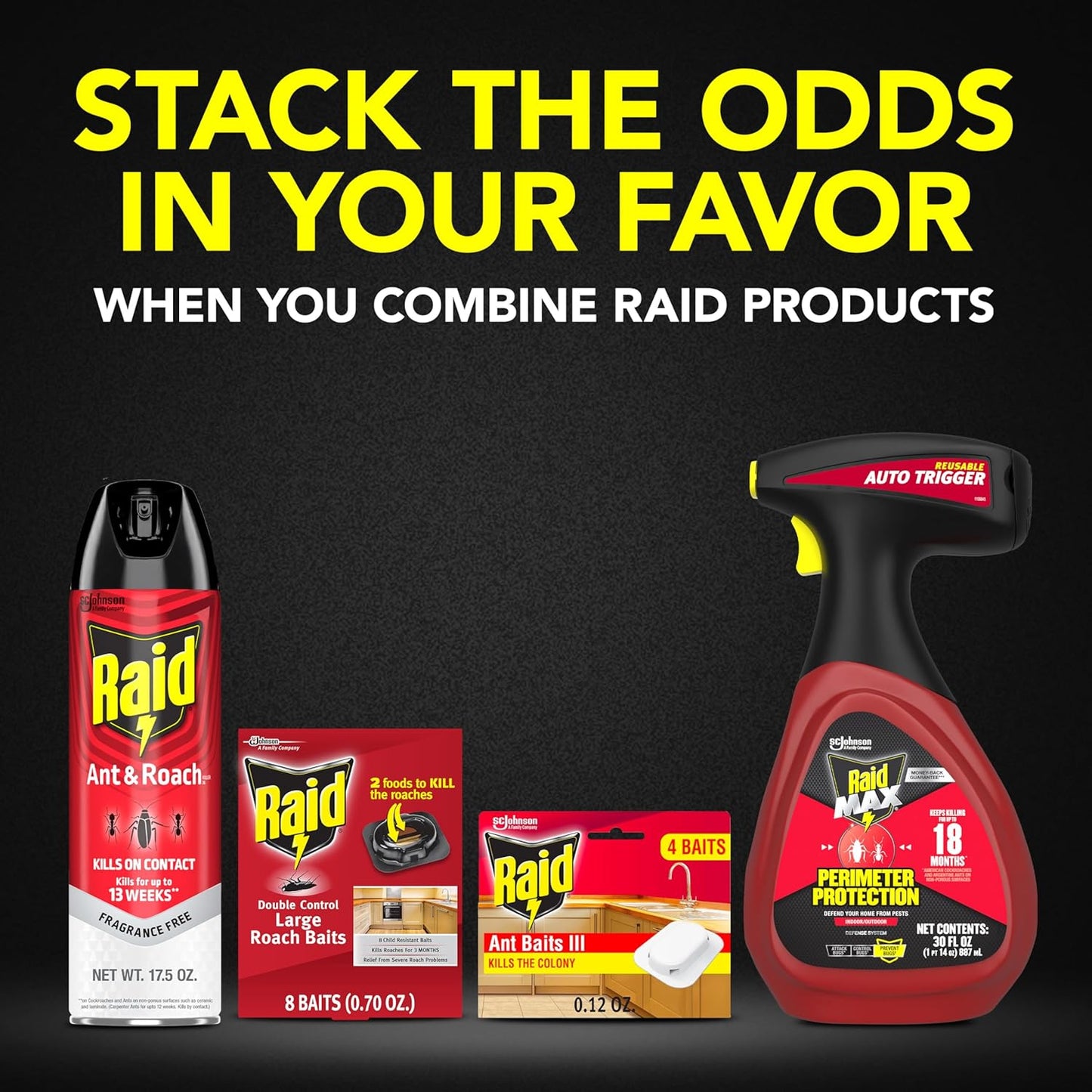 Raid Ant Killer Baits, Child Resistant Bug Killer for Indoor Home Use, 0.24 Oz, 8 Count - Image 9
