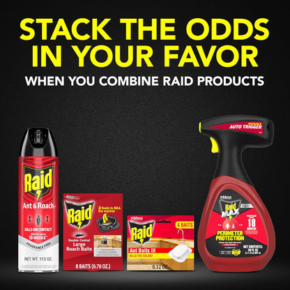 Raid Ant Killer Baits, Child Resistant Bug Killer for Indoor Home Use, 0.24 Oz, 8 Count - Image 9