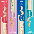 Close up of Petphabet creamy cat treat tube