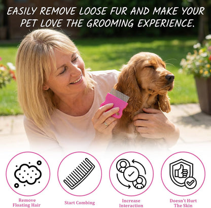 Ten pack of Zelphvt professional dog and cat flea combs spread out