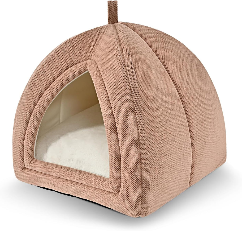 Folded configuration of 2-in-1 indoor cat hut