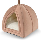 Folded configuration of 2-in-1 indoor cat hut