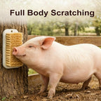 Two pack pet piggy cleaning brush displayed with included mounting screws.