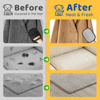 Durable dual side pet hair cleaning mitt for clothes